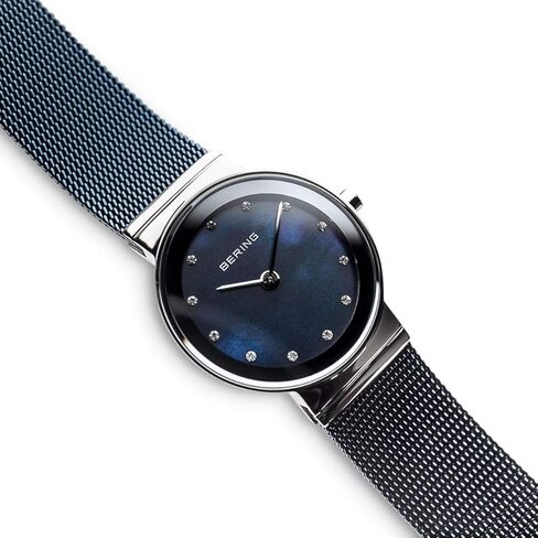 BERING Women's Quartz Movement Watch - Classic Collection with Stainless Steel and Sapphire Glass 10126-XXX in Kuwait