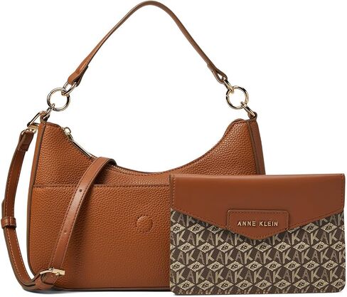 Anne Klein 2 for 1 Convertible Shoulder Bag with Detachable Pouch in Saudi Arabia