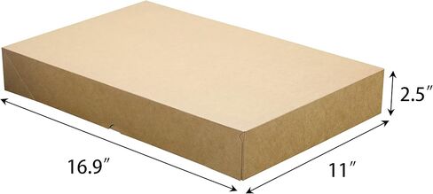 صناديق هدايا بيضاء من HUAPRINT للملابس، وصناديق هدايا القمصان للهدايا، مقاس 16.9 × 11 × 2.5 بوصة، وصناديق هدايا كبيرة مع أغطية للملابس، والرداء، والسترة، وزوج من السراويل، و16 مجموعة من صناديق الهدايا من الورق المقوى in Kuwait