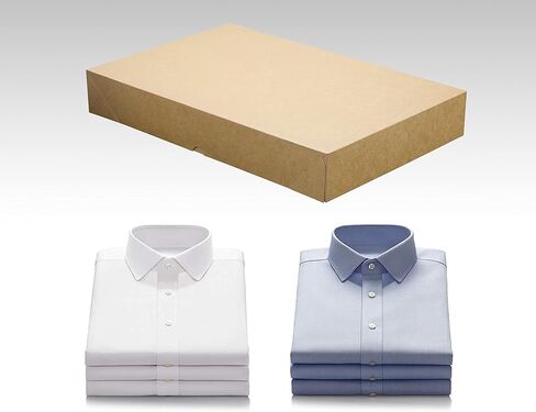 صناديق هدايا بيضاء من HUAPRINT للملابس، وصناديق هدايا القمصان للهدايا، مقاس 16.9 × 11 × 2.5 بوصة، وصناديق هدايا كبيرة مع أغطية للملابس، والرداء، والسترة، وزوج من السراويل، و16 مجموعة من صناديق الهدايا من الورق المقوى in Kuwait