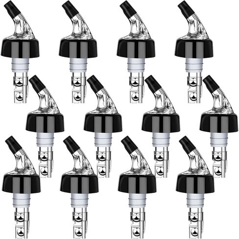 Automatic Measured Bottle Pourer Liquor Spout Quick Shot Spirit Liquor Pourer Wine Dispenser for Home Bar 1.0oz/30ml(Clear, 4 Pack) in Kuwait