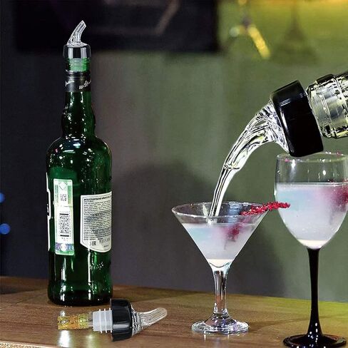 Automatic Measured Bottle Pourer Liquor Spout Quick Shot Spirit Liquor Pourer Wine Dispenser for Home Bar 1.0oz/30ml(Clear, 4 Pack) in Kuwait