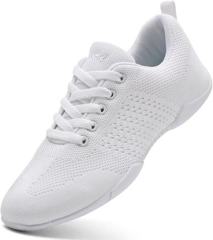Girls Cheerleading Shoes White Dance Shoes Cheer Shoes Women Breathable Youth Cheer Competition Sneakers Athletic Training Dance Tennis Walking Shoes Little Kid 12- Women 11.5 in Kuwait