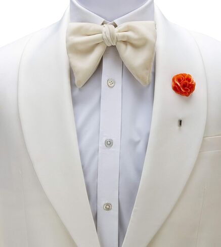 An KINGPiiN طية صدر السترة للرجال البدلة المصنوعة يدوياً باقة زهرة بروش البدلة مسمار، قميص ترصيع الملحقات الرجالية (الخوخ) in Kuwait