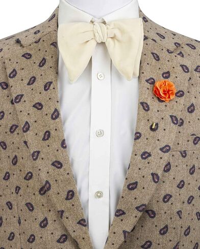 An KINGPiiN طية صدر السترة للرجال البدلة المصنوعة يدوياً باقة زهرة بروش البدلة مسمار، قميص ترصيع الملحقات الرجالية (الخوخ) in Kuwait