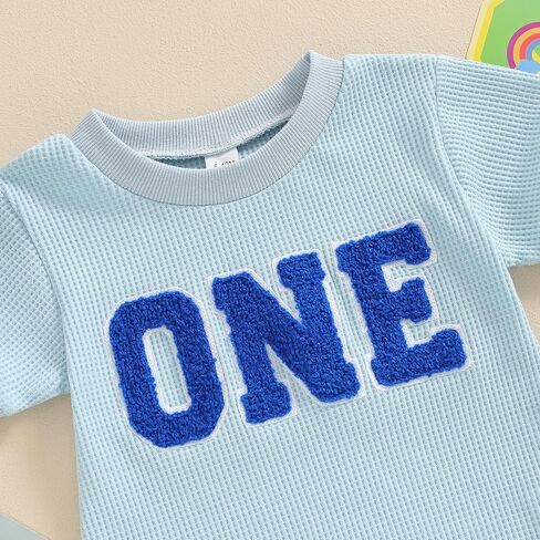 Muasaaluxi طفل رضيع فتاة صبي عيد ميلاد الزي ''واحد'' التطريز رومبير قطعة واحدة ارتداءها الهراء ملابس الصيف in Kuwait