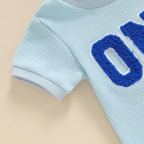 Muasaaluxi طفل رضيع فتاة صبي عيد ميلاد الزي ''واحد'' التطريز رومبير قطعة واحدة ارتداءها الهراء ملابس الصيف in Kuwait