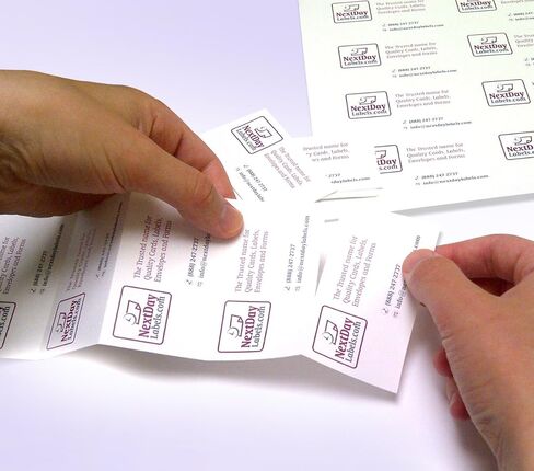 NextDayLabels - 100# علامة فارغة 10 لكل صفحة باللون الأبيض، مخزون بطاقات عمل ليزر/نفث الحبر (500) in Kuwait