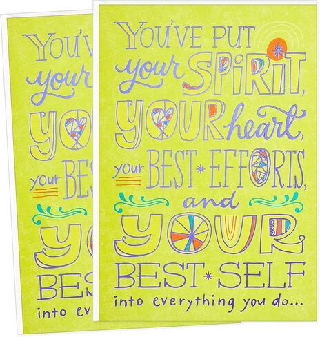 Hallmark Mahogany Pack of 2 Congratulations Cards (Your Best Self) in Saudi Arabia