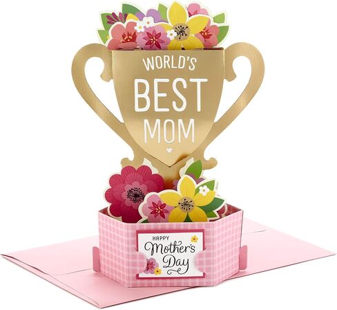 Hallmark Paper Wonder Pop Up Father's Day Card (World's Best Dad Trophy) or Birthday Card for Dad in Saudi Arabia
