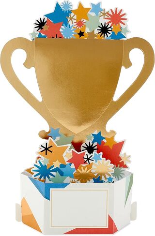 Hallmark Paper Wonder Pop Up Father's Day Card (World's Best Dad Trophy) or Birthday Card for Dad in Saudi Arabia