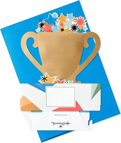 Hallmark Paper Wonder Pop Up Father's Day Card (World's Best Dad Trophy) or Birthday Card for Dad in Saudi Arabia