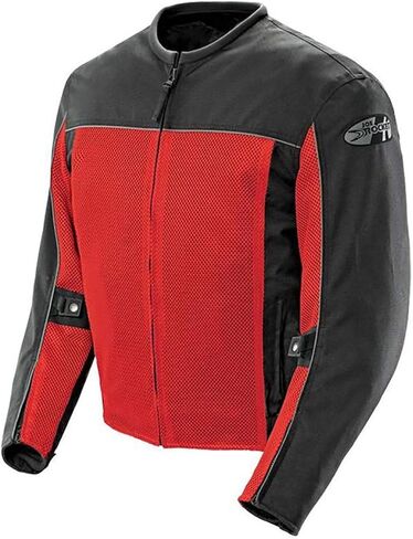 سترة دراجة نارية شبكية سريعة السرعة للرجال من جو روكيت (أحمر، X-Large) in Kuwait