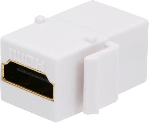 Monoprice USB A 3.0 Keystone Jack - Female to Female, Coupler Flush Type, Used With Keystone Panels or Wall Plates, White in Saudi Arabia
