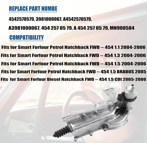 Clutch Slave Cylinder Actuator 3981000067 Fits for Smart Forfour Hatchback FWD 1.3 in Saudi Arabia