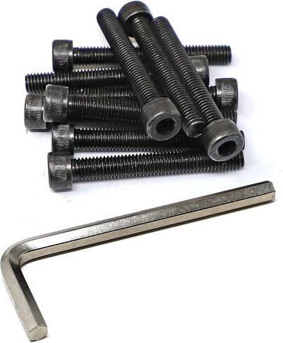 iexcell 100 Pcs M3 x 30/35/40/45/50 Alloy Steel 12.9 Grade Hex Socket Head Cap Screws Bolts Assortment Kit, Black Oxide Finish in Saudi Arabia