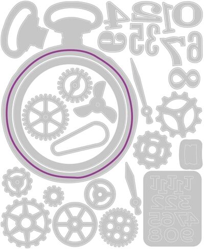 ساعة Generic Tim Holtz Vault Watch Gears Sizzix Thinlit Die in Kuwait