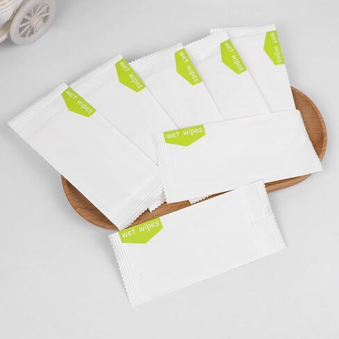 Individual Hand Wipes, 100 Packs Individual Wet Wipes, Quickly Cleaning Our Hands, Individually Wrapped Bulk large Wet Wipes Homeless, Suitable for Restaurants, Weddings and Barbeques (C-19) in Saudi Arabia