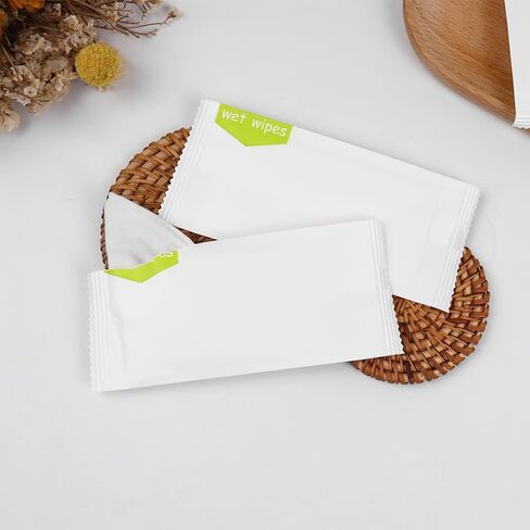 Individual Hand Wipes, 100 Packs Individual Wet Wipes, Quickly Cleaning Our Hands, Individually Wrapped Bulk large Wet Wipes Homeless, Suitable for Restaurants, Weddings and Barbeques (C-19) in Saudi Arabia