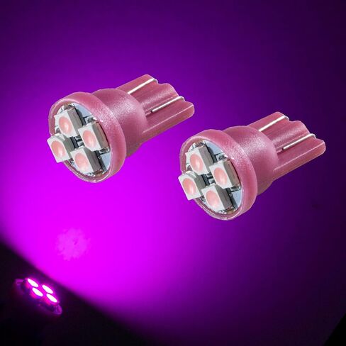 PA LED 6PCS T10 168 194 Led instrument LEDnel Dash Light Bulb 1/2" Twist Lock Socket -12V (Purple) in Saudi Arabia