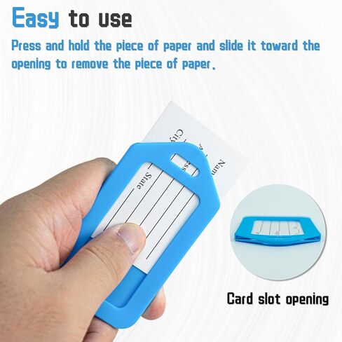 20 Pcs Luggage Tag Plastic Luggage Tags, 3.4x1.9 Inches Bright Luggage Tags Identifiers with Lanyard& Name ID Identifiers, 10 Colors Label Travel Accessories Airplane Suitcase Labels (Multicolour) in Saudi Arabia