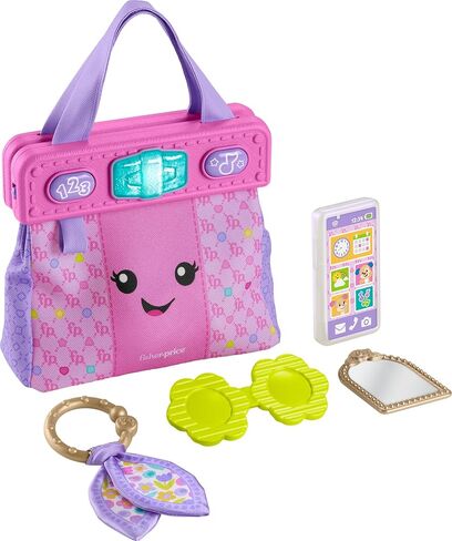 Fisher-Price Baby & Toddler Toy Laugh & Learn Going Places Learning Purse Interactive Bag & 4 Accessories for Ages 6+ Months in Saudi Arabia