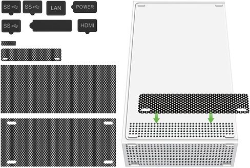 TNP Dust Cover for Xbox Series S - Protective Nets and Silicone Jack Stopper Dust Proof Kit, Guard Against Dust & Scratches - Port Covers for Xbox Series S Console in Saudi Arabia