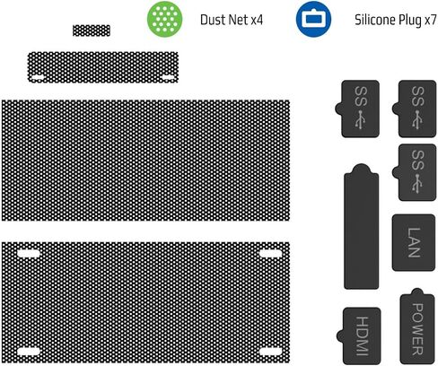 TNP Dust Cover for Xbox Series S - Protective Nets and Silicone Jack Stopper Dust Proof Kit, Guard Against Dust & Scratches - Port Covers for Xbox Series S Console in Saudi Arabia
