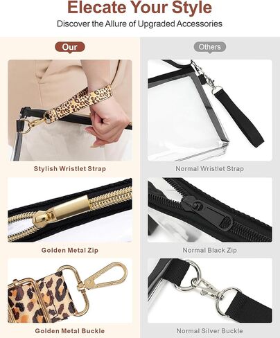 حقيبة PACKISM Clear Sling Bag معتمدة ومحافظ شفافة للنساء، أسود in Kuwait