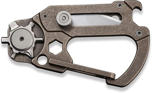 CIVIVI Polymorph Titanium Carabiner Multi-Tool with Utility Blade, Bottle Opener, Screwdriver C20045-1 in Saudi Arabia
