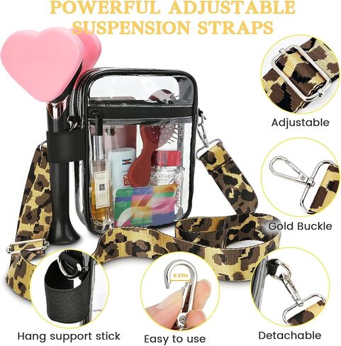 Clear Crossbody Bag Stadium Approved for Concerts Parties and Game Days in Saudi Arabia
