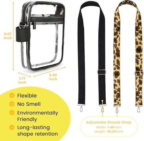 Clear Crossbody Bag Stadium Approved for Concerts Parties and Game Days in Saudi Arabia