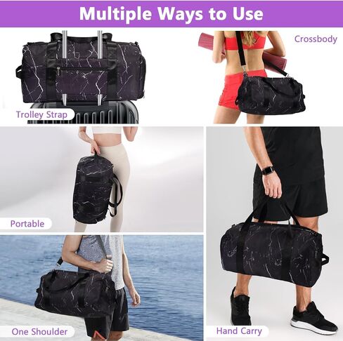 Gym Bag Womens Mens with Shoes Compartment and Wet Pocket Travel Duffel Bag Fitness Workout Sports with 9 Compartments Including Water Resistant Pouch For Plane Swimming Yoga Weekend Business Trip in Saudi Arabia