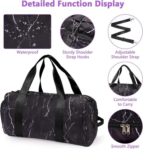 Gym Bag Womens Mens with Shoes Compartment and Wet Pocket Travel Duffel Bag Fitness Workout Sports with 9 Compartments Including Water Resistant Pouch For Plane Swimming Yoga Weekend Business Trip in Saudi Arabia