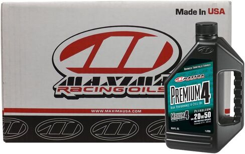 Maxima Racing Oils 359128-2PK Premium4 20w50 Motorcycle Engine Oil 1G Bottle, 2-Pack in Saudi Arabia