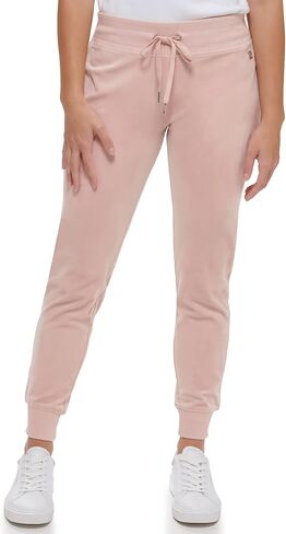 Calvin Klein Women's Misses Comfortable Jogger Everyday Velour Drawstring Pant in Saudi Arabia
