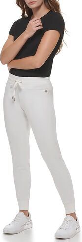 Calvin Klein Women's Misses Comfortable Jogger Everyday Velour Drawstring Pant in Saudi Arabia