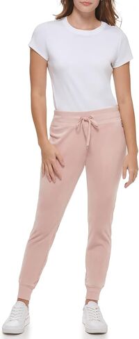 Calvin Klein Women's Misses Comfortable Jogger Everyday Velour Drawstring Pant in Saudi Arabia
