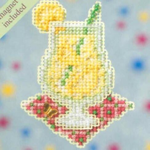 Lemonade Beaded Counted Cross Stitch Ornament Kit Mill Hill 2009 Spring Bouquet MH18-9106 in Saudi Arabia