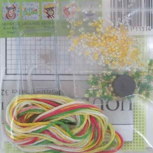 Lemonade Beaded Counted Cross Stitch Ornament Kit Mill Hill 2009 Spring Bouquet MH18-9106 in Saudi Arabia