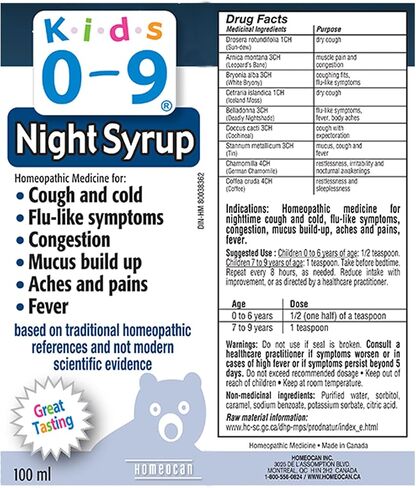 HOMEOCAN Kids Cough Night, 100 ML in Saudi Arabia