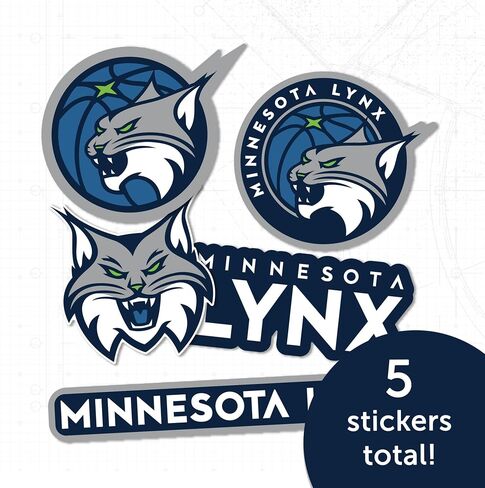 Desert Cactus Minnesota Lynx WNBA Women's National Basketball Association Officially Licensed Sticker Vinyl Decal Laptop Water Bottle Car Scrapbook (Type 2) in Saudi Arabia