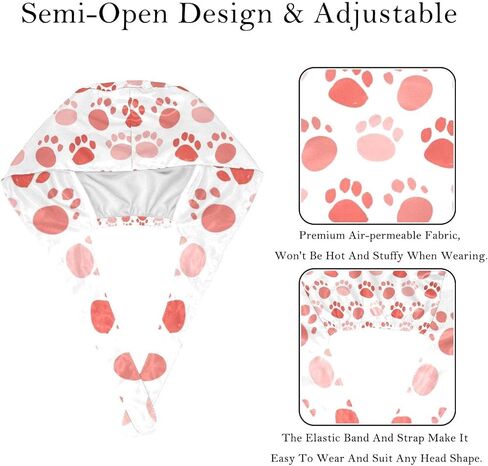 2 Pack Dog Dalmatian Eyeglasses Adjustable Bouffant Caps Hats Working Cap in Saudi Arabia