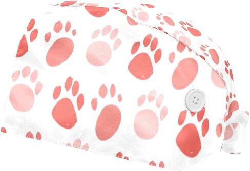 2 Pack Dog Dalmatian Eyeglasses Adjustable Bouffant Caps Hats Working Cap in Saudi Arabia
