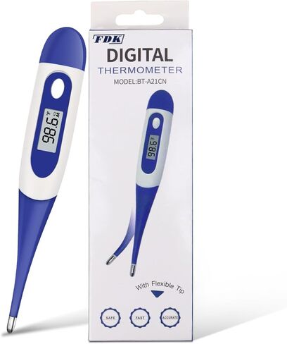 Thermometers for Adults & Kids - Medical Grade, Accurate Oral/Armpit, Ideal for Travel, Easy-to-Read Digital Display in Saudi Arabia
