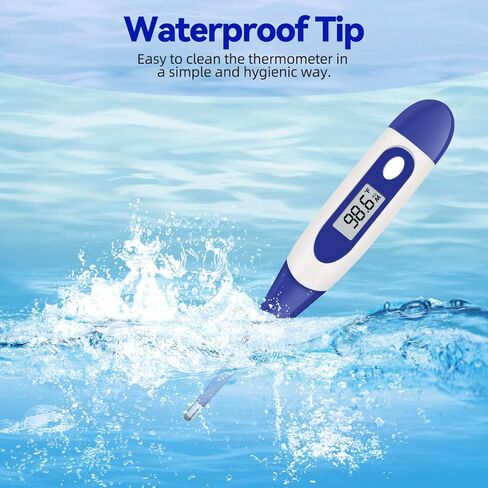 Thermometers for Adults & Kids - Medical Grade, Accurate Oral/Armpit, Ideal for Travel, Easy-to-Read Digital Display in Saudi Arabia