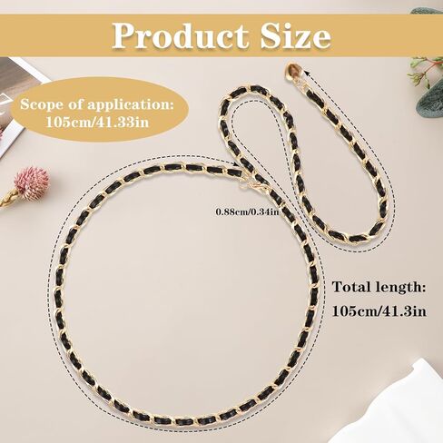 Leather Chain Belts for Women Girls, Adjustable Vintage Metal Waist Chains Body Chain Belt for Jean Pants Dress in Saudi Arabia
