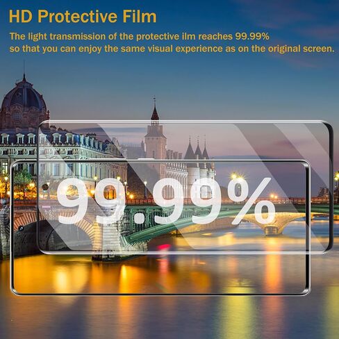 2+2 Pcs For OnePlus 12R Screen Protector Tempered Glass 2 Pcs+ Camera Lens Protector 2 Pcs, 9H Hardness, Bubble Free, Support Fingerprint Sensor, HD Film for OnePlus 12R 5G in Saudi Arabia