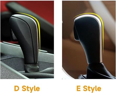 HENGYUESHANG Car Gear Shift Knob Cover Sticker Decal Carbon Color ABS Trim fits for BMW E90 E91 X1 E84 Z4 E89 E60 E61 E62 E63 E64 E81 E87 Accessories (Style E) in Saudi Arabia