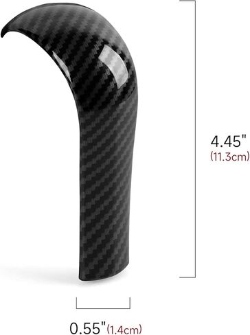 HENGYUESHANG Car Gear Shift Knob Cover Sticker Decal Carbon Color ABS Trim fits for BMW E90 E91 X1 E84 Z4 E89 E60 E61 E62 E63 E64 E81 E87 Accessories (Style E) in Saudi Arabia